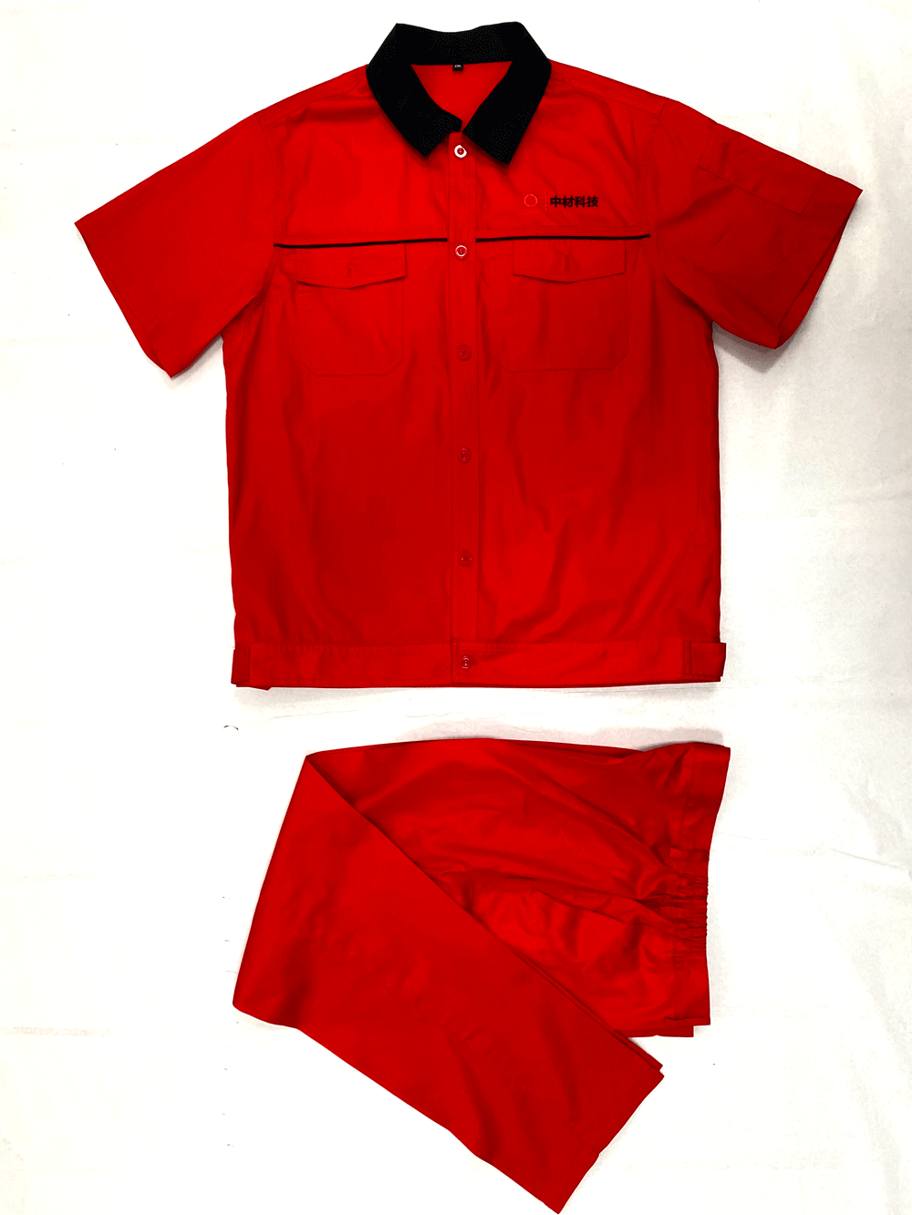 工廠車(chē)間夏季工作服定制加反光條刺繡logo純棉工裝定制 派登服飾
